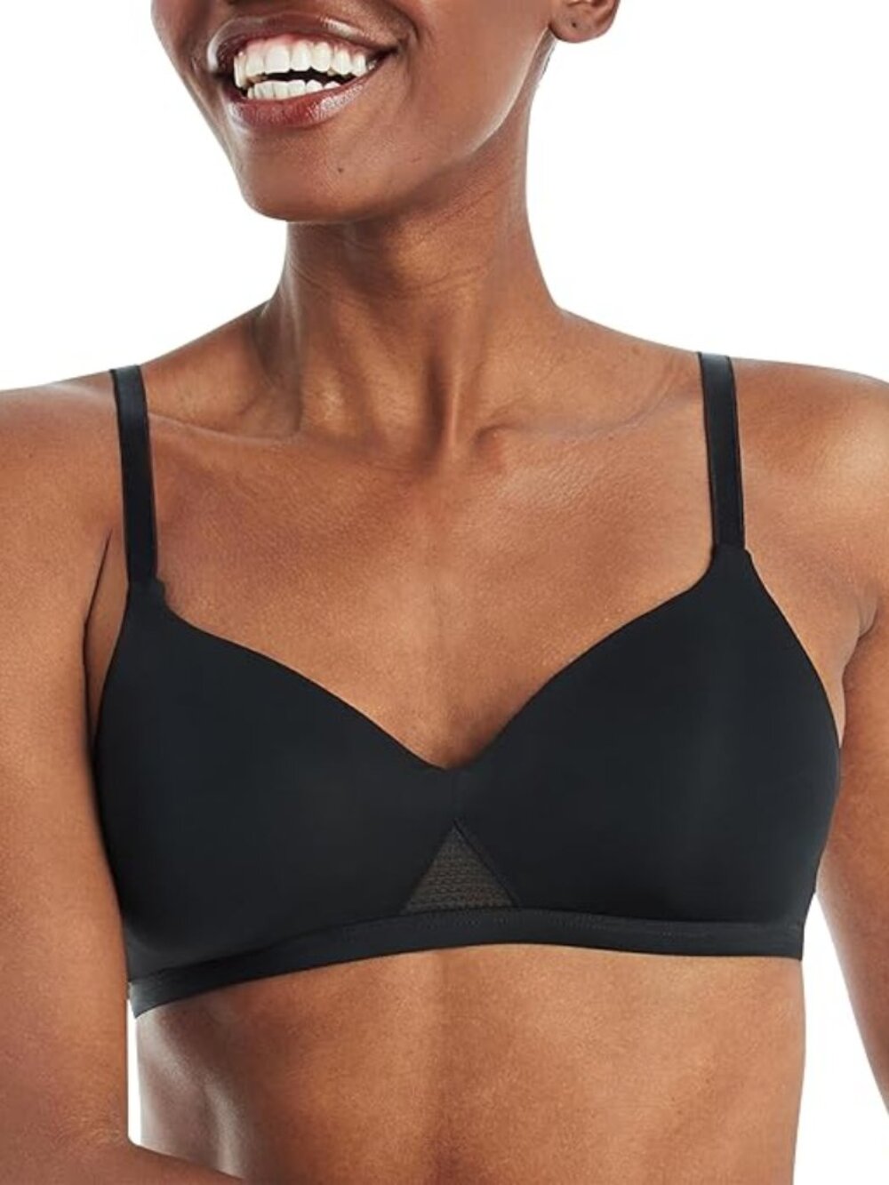 Hanes Bra Black 38DD NWOT